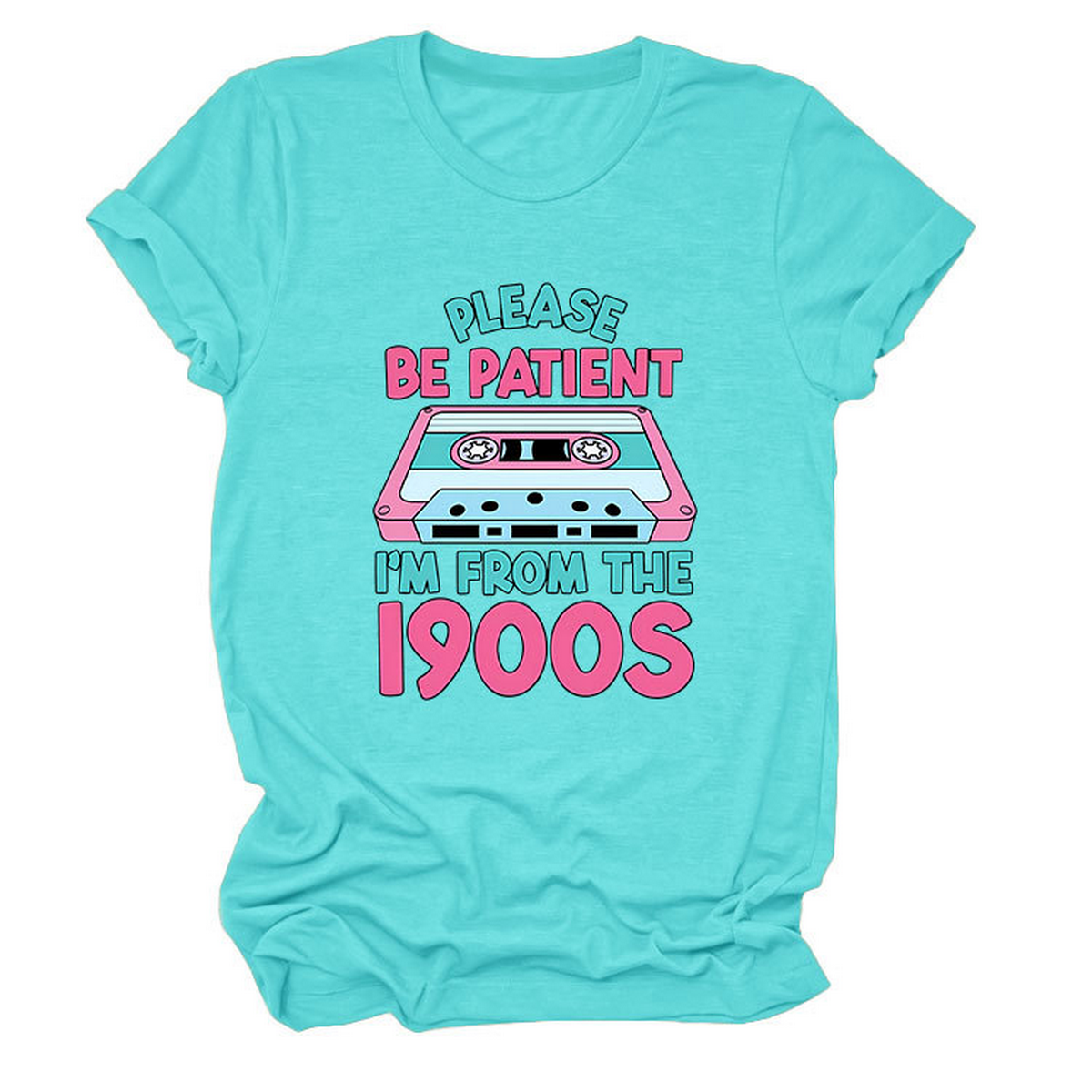 Women?™s Tee ??Please Be Patient Letter Print_CWTTS1501