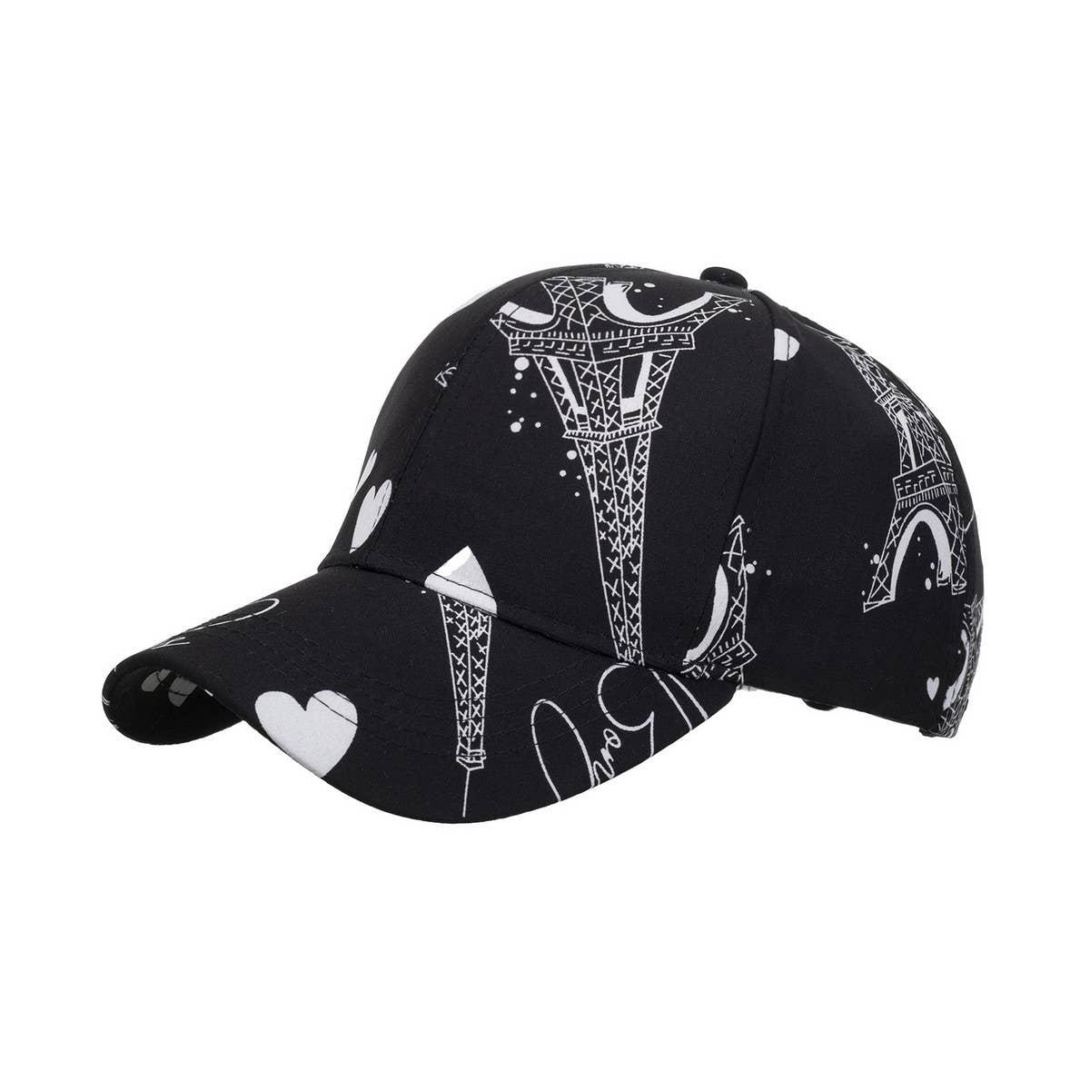 CASUAL LOVE TOWER PRINT BASEBALL CAP_CWAH1181