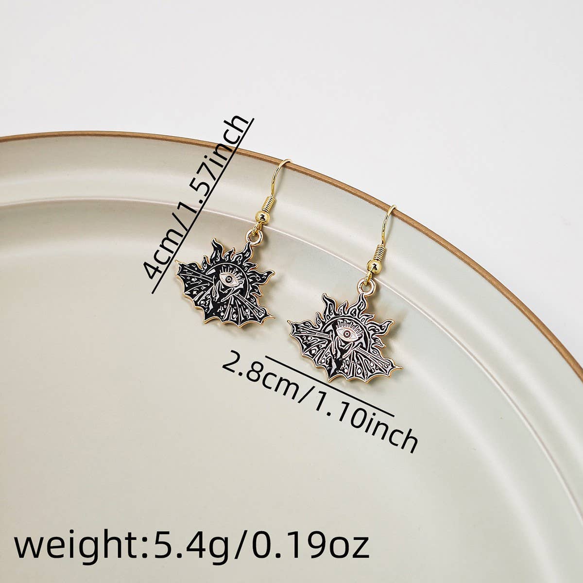 HALLOWEEN DARK FUNNY PERSONALITY EARRINGS