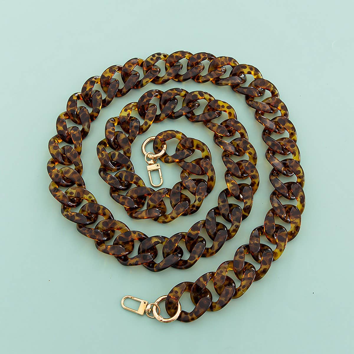 47.24"Acrylic Leopard Print Bag Chain,Phone Strap_CWMM5094