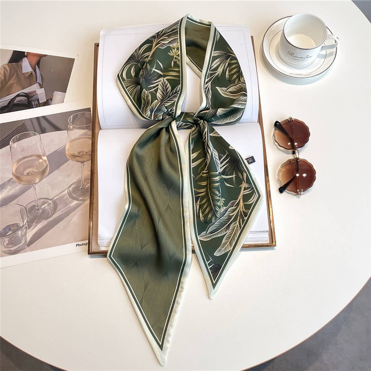 POLKA DOT THIN FASHIONABLE ALL-MATCH HEAD SCARF_CWASC1517