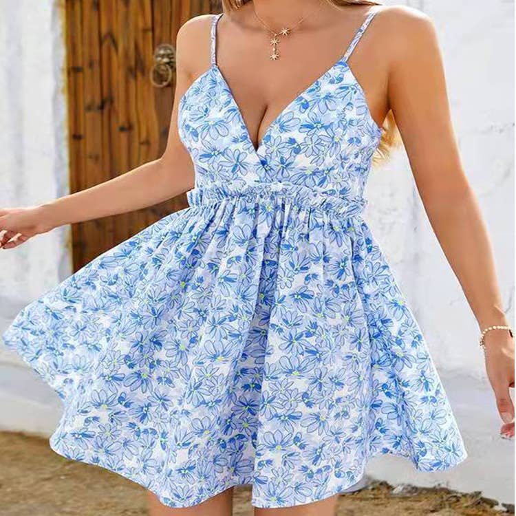FLORAL PRINCESS SLIP DRESS