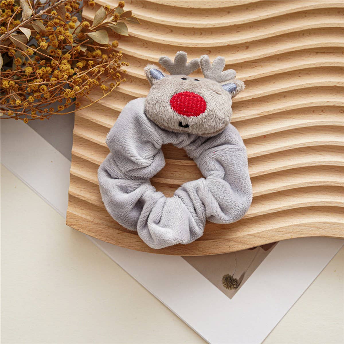 CHRISTMAS CUTE CARTOON HAIR SCRUNCHIES