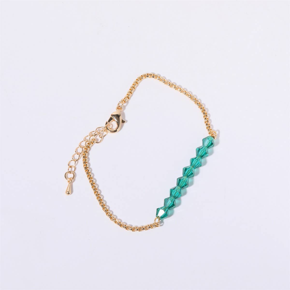 Women's Birthstone Colored Beaded Bracelet