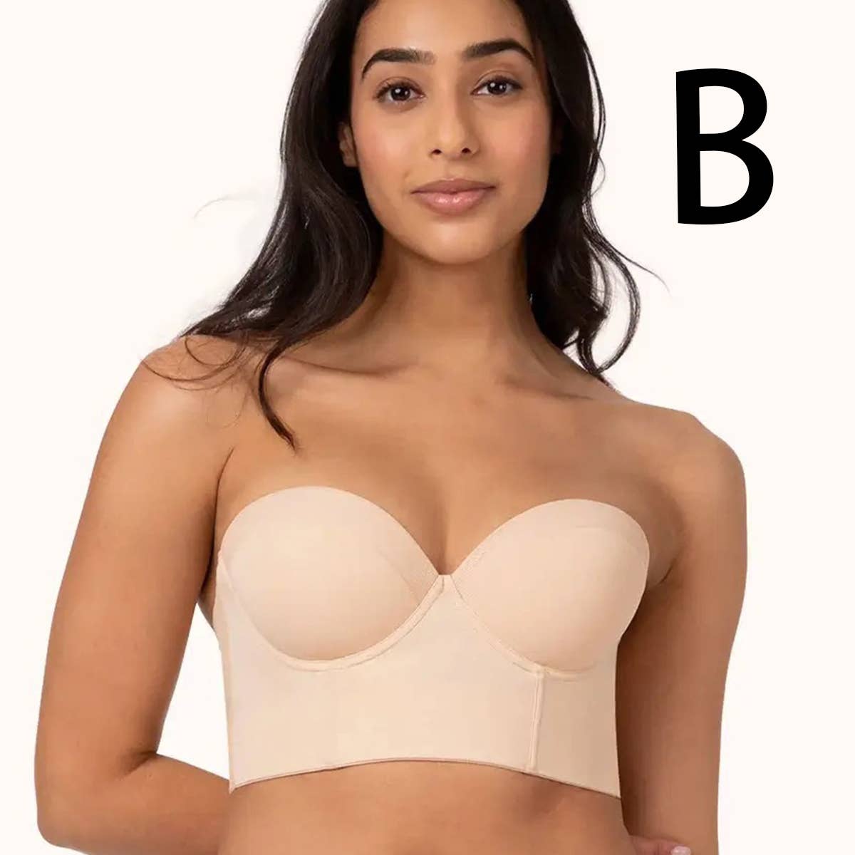 DETACHABLE SHOULDER STRAP BACKLESS TOP bralette-CWMU0045