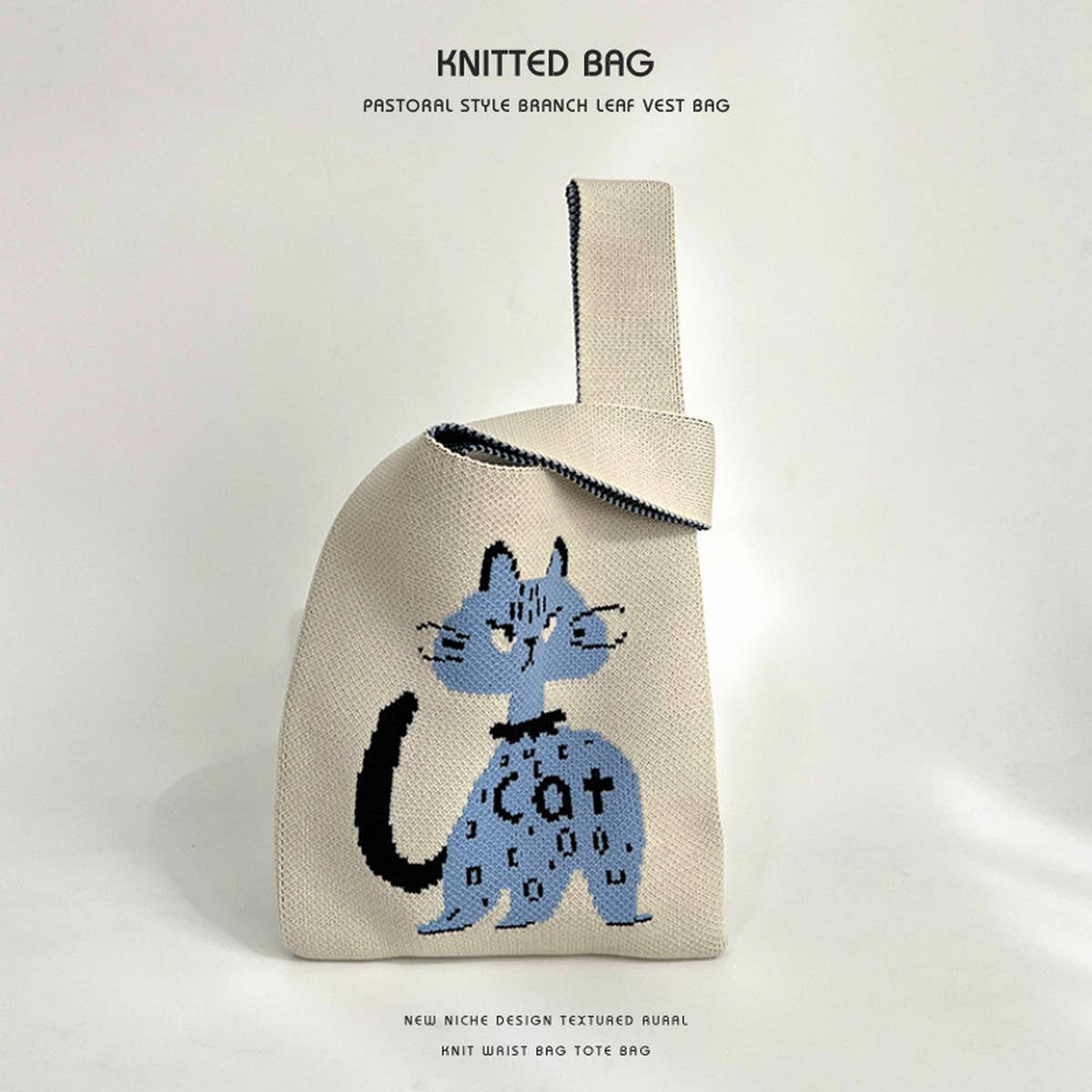 CARTOON ANIMAL SERIES KNITTED HANDBAG_CWAB2372