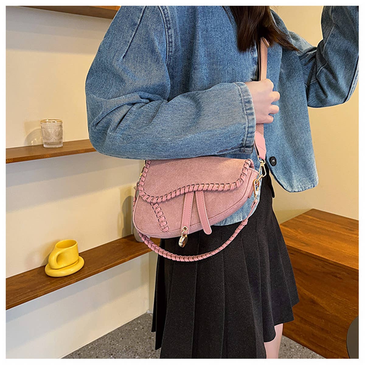 WOMEN FASHIONABLE SHOULDER UNDERARM BAG_CWAB1597