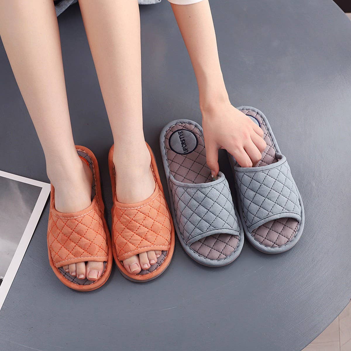 Washable Fabric Slippers for Couples, All Season