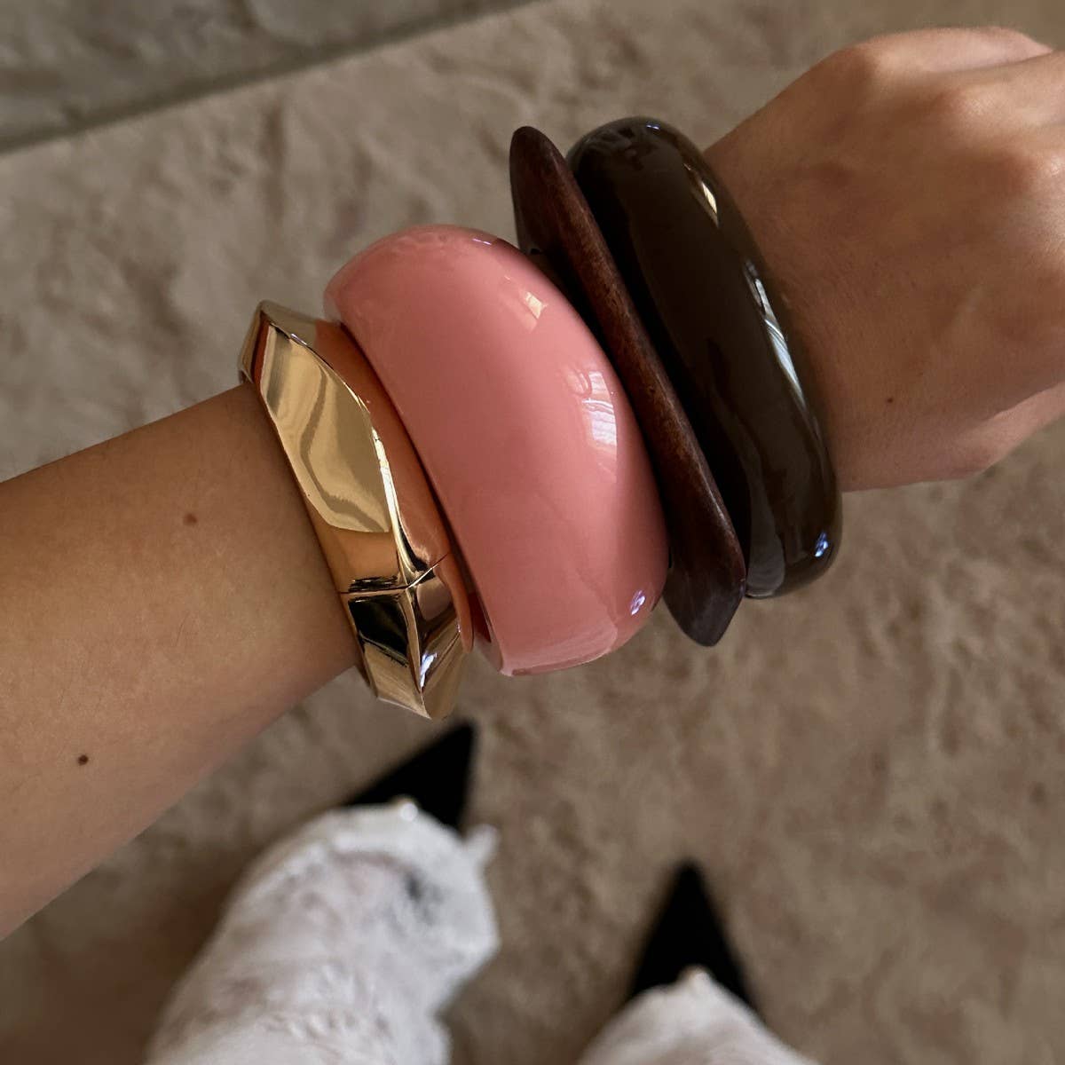 NEW DESIGN HIGH-END SMOOTH RING BRACELET
