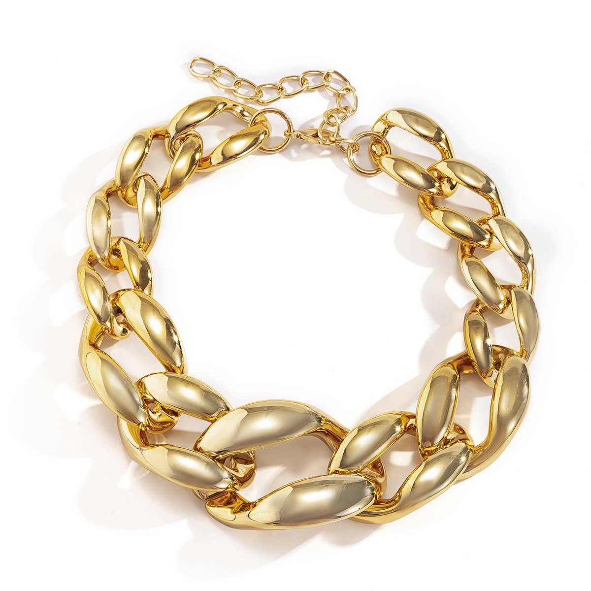 HIP HOP PUNK THICK CHAIN HOLLOW NECKLACE