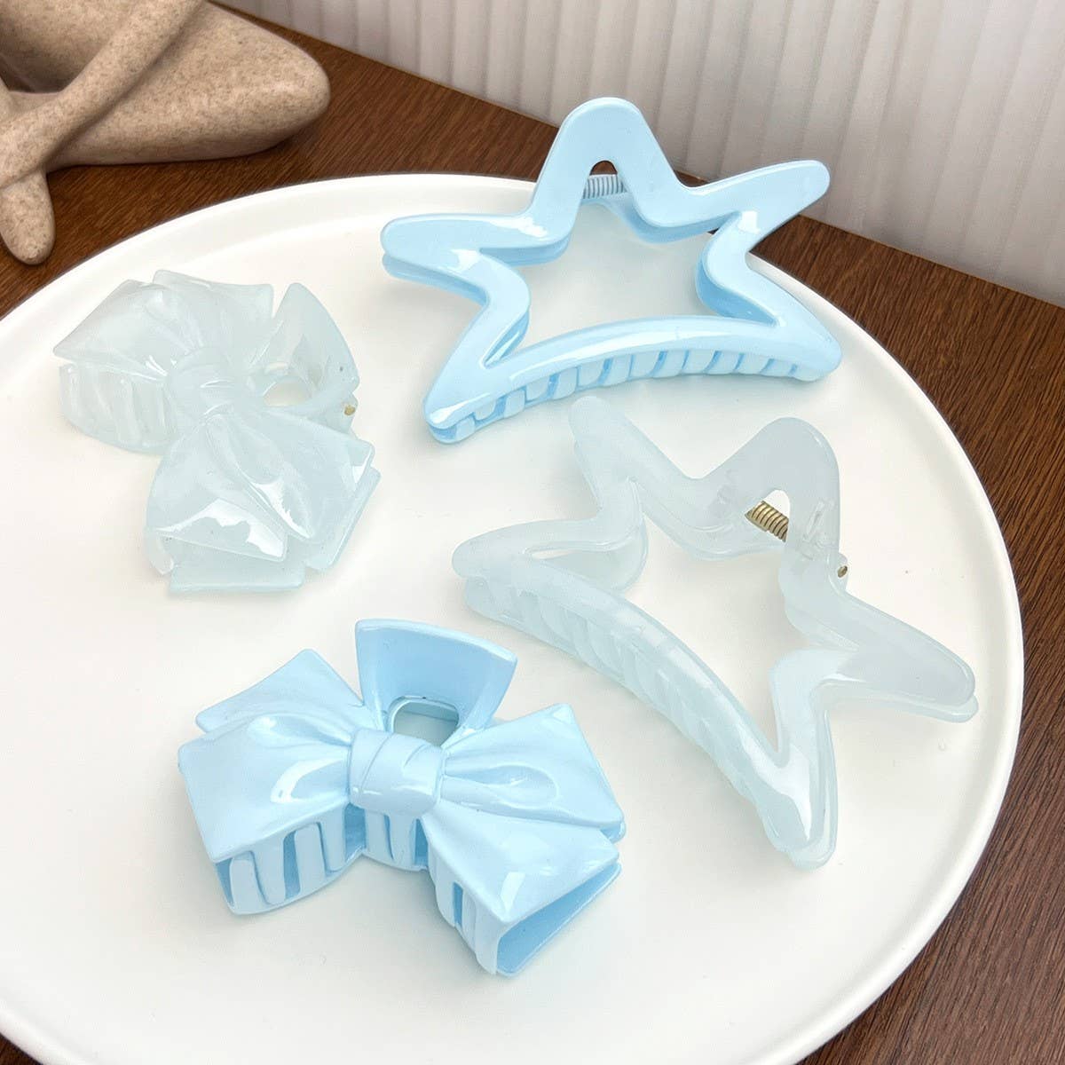 SWEET GIRL BOW FIVE-POINTED STAR HAIRPIN