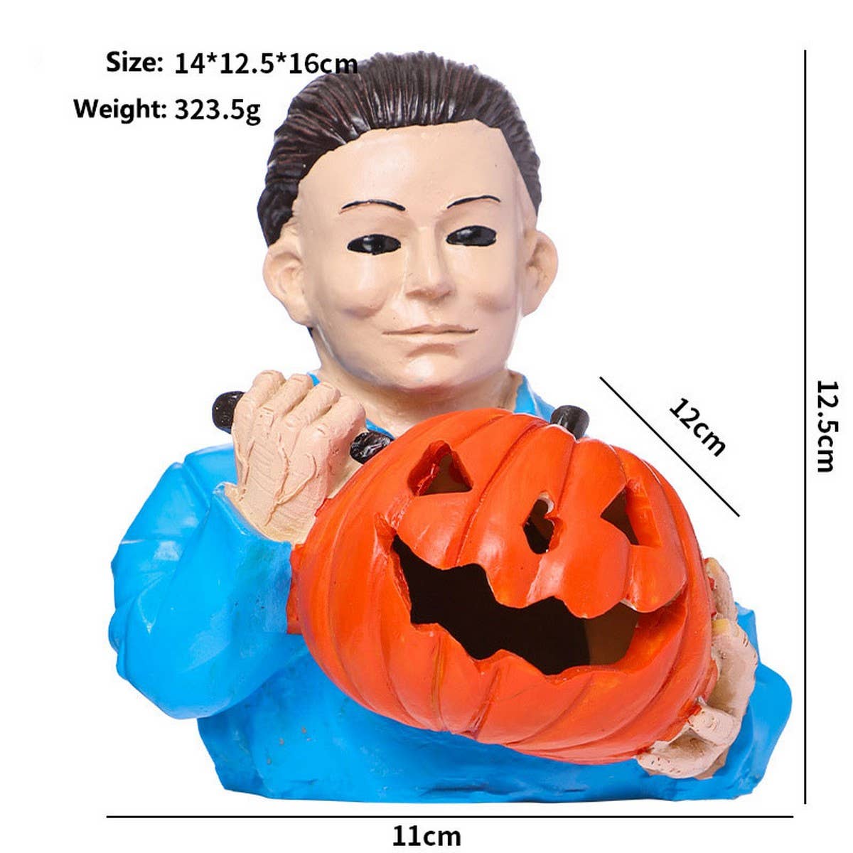 Halloween Killer Resin Horror Figurine Decor_CWAJE5286