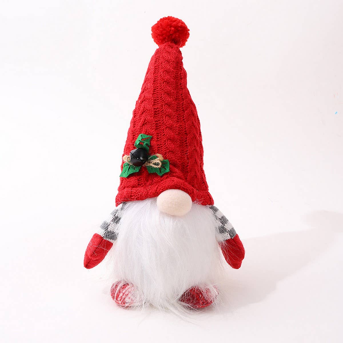 KNITTED HAT LUMINOUS RUDOLPH DOLL ORNAMENTS