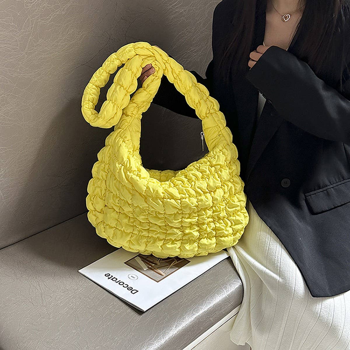 Large Puffy Cloud Tote Shoulder Bag_CUAB00481