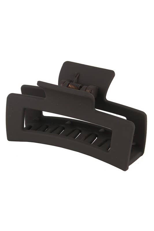 3.35" Minimalist Rectangle Hair Claw Clip_CWAHA0088