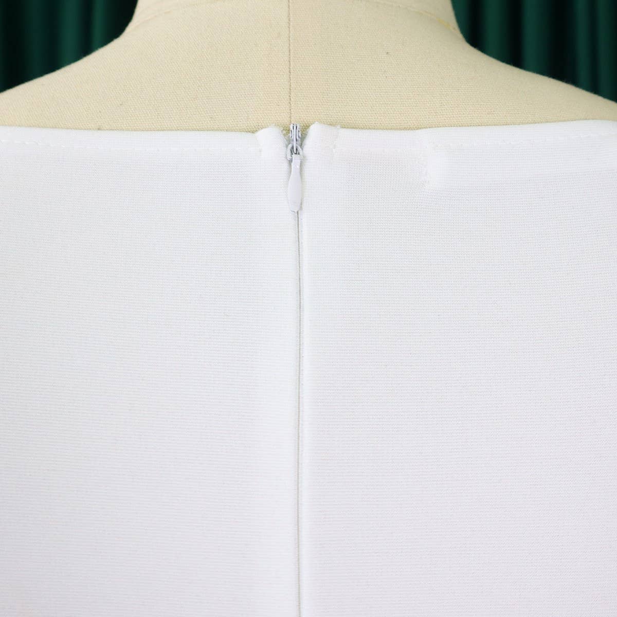 FASHION SOLID COLOR HIPWRAPPED FLARED SLEEVE DRESS_CWDMD3663