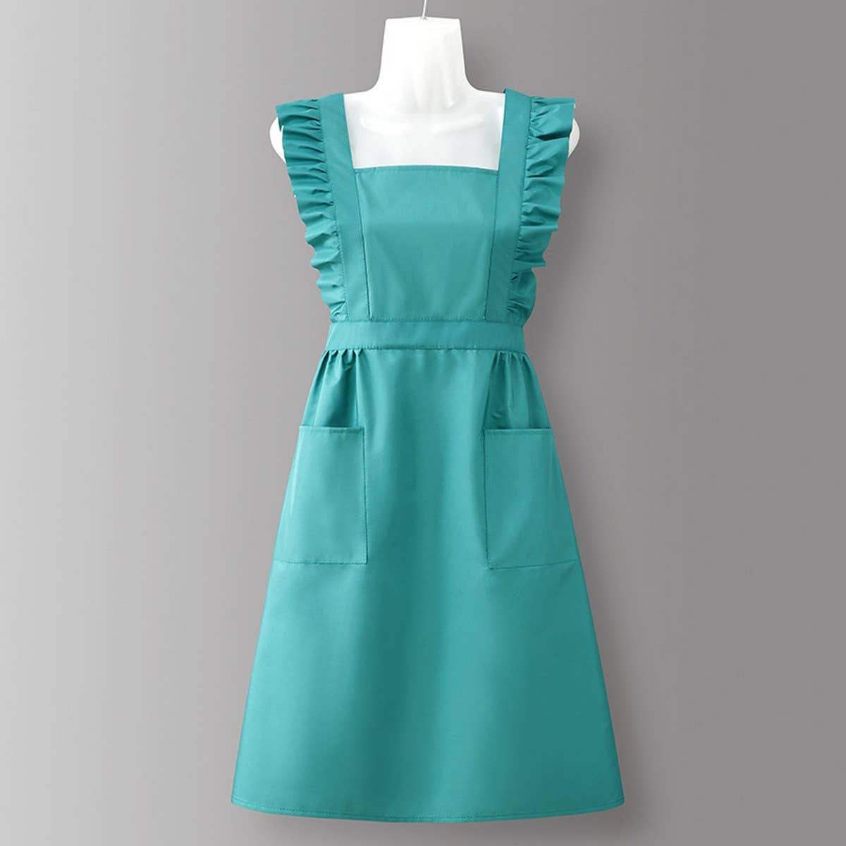 Houndstooth /Solid Color Waterproof Work Apron