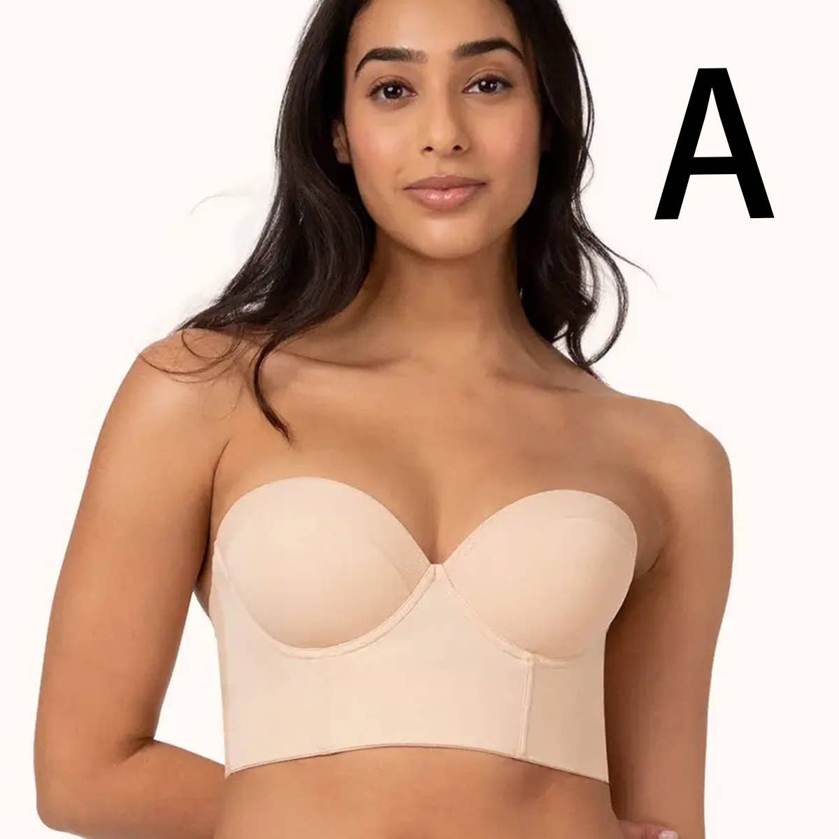 DETACHABLE SHOULDER STRAP BACKLESS TOP bralette-CWMU0045