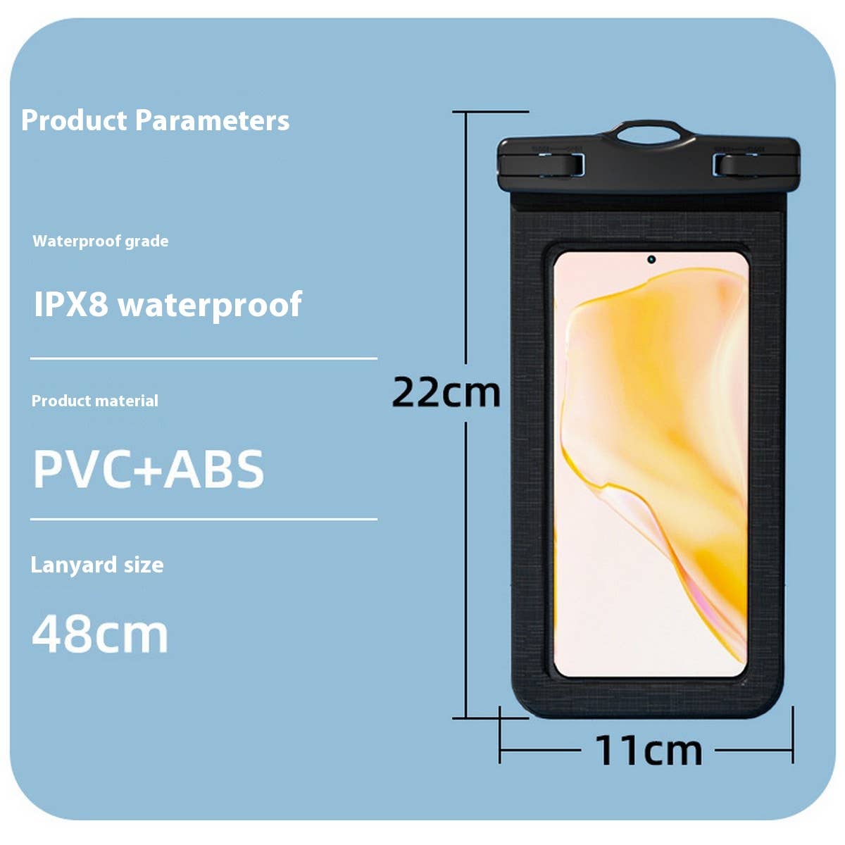 Large Waterproof Phone Case for Diving & Swimming