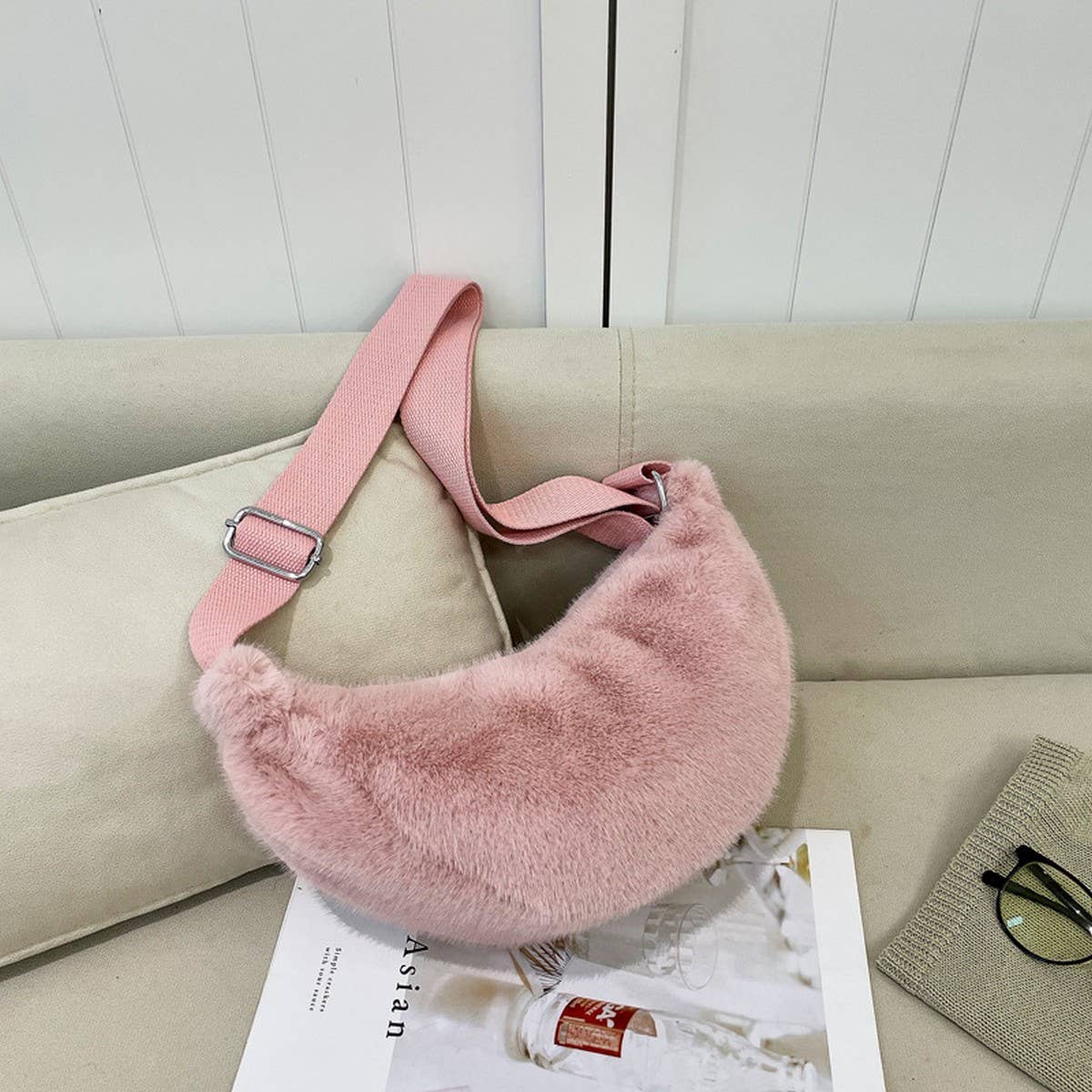 Fluffy Fur Bag Women Shoulder Crossbody Tote_CUAB00534