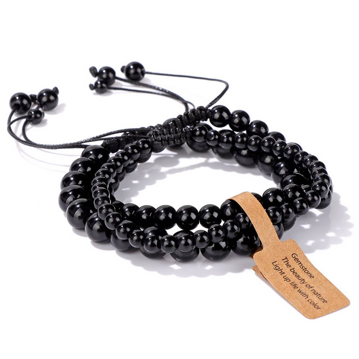 CWAJE4233_NATURAL STONE SIMPLE BRAIDED BRACELET