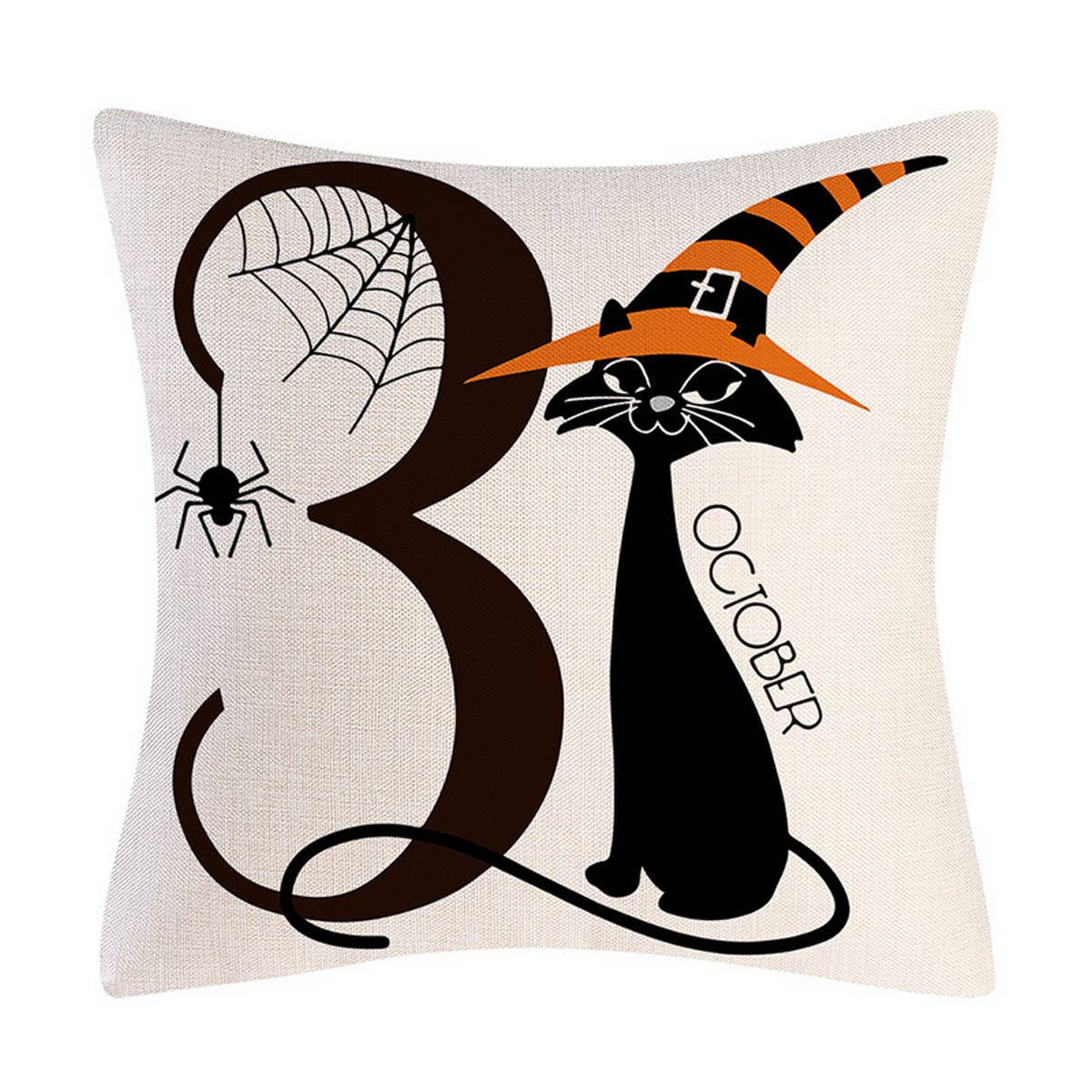CARTOON FUNNY CHRISTMAS LINEN PILLOWCASE_CWMM1357