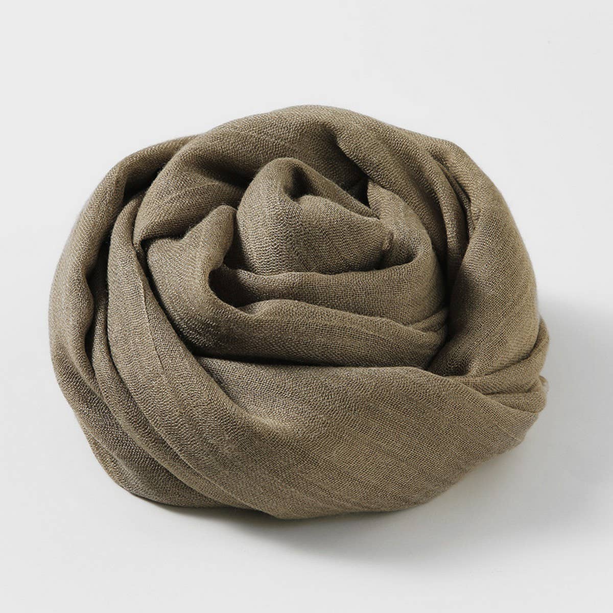SOLID COLOR LONG LIGHTWEIGHT SCARF WRAP SHAWL_CWASC0204