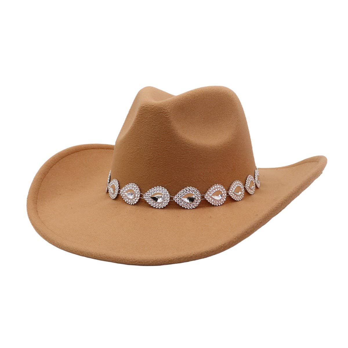 New Autumn Winter Western Ethnic Wide Brim Hat_CWAH04476