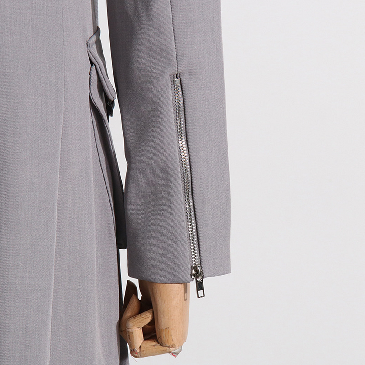 Long Sleeve Longline Blazer with Tassel & Pockets