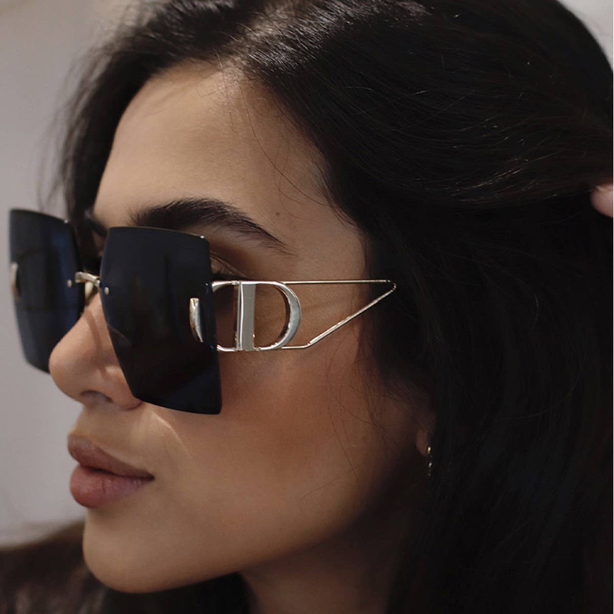 FASHIONABLE DIAMOND-CUT FRAMELESS SUNGLASSES