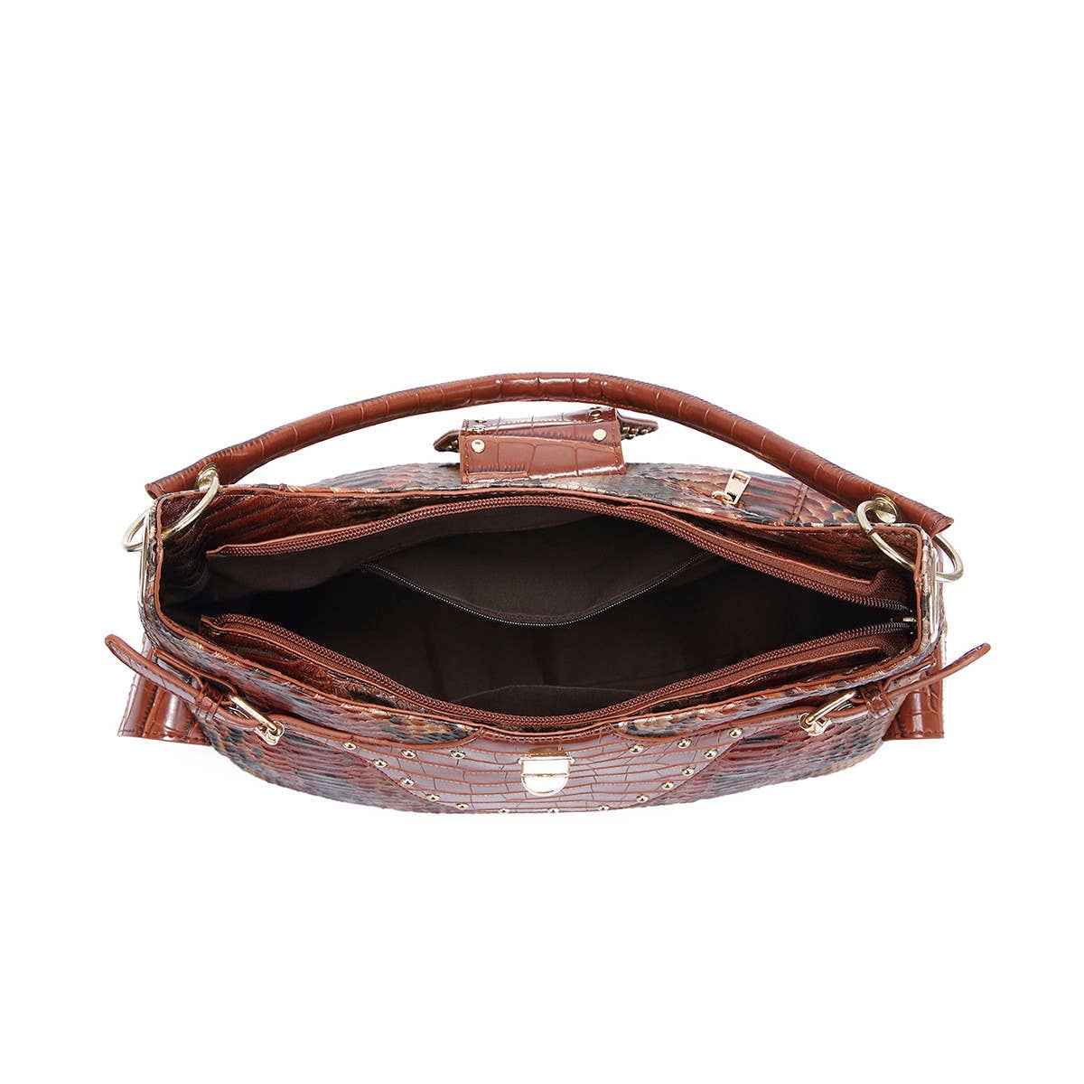 VINTAGE NEW TOTE SNAKE PRINT SHOULDER HANDBAG_CWAB2581