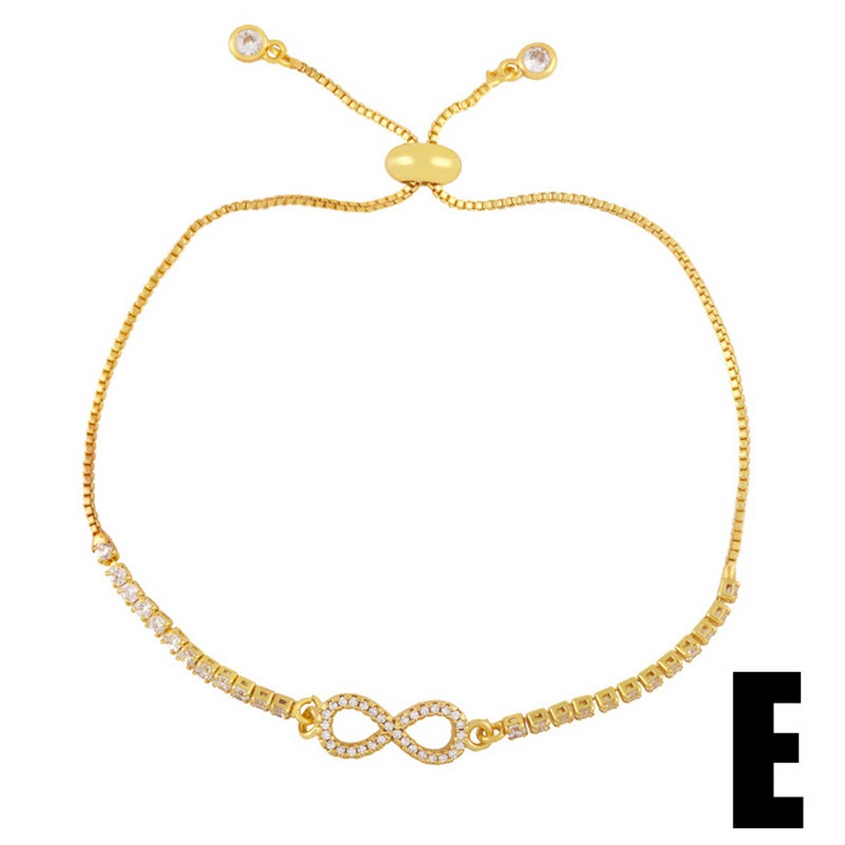 DEVIL'S EYE BUTTERFLY PLATED 18K GOLD BRACELET