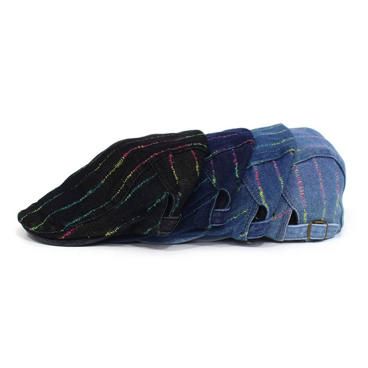 2024 NEW COLOR STRIPED FORWARD CAP BERET_CWAB2923
