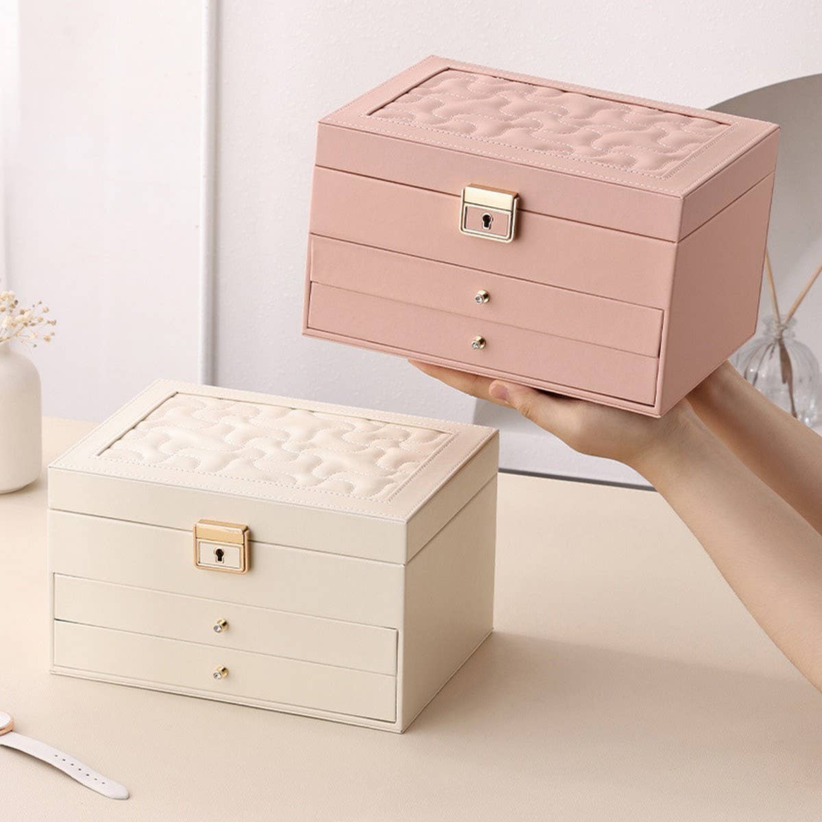 MULTIFUNCTIONAL MULTI-LAYER DRAWER JEWELRY BOX