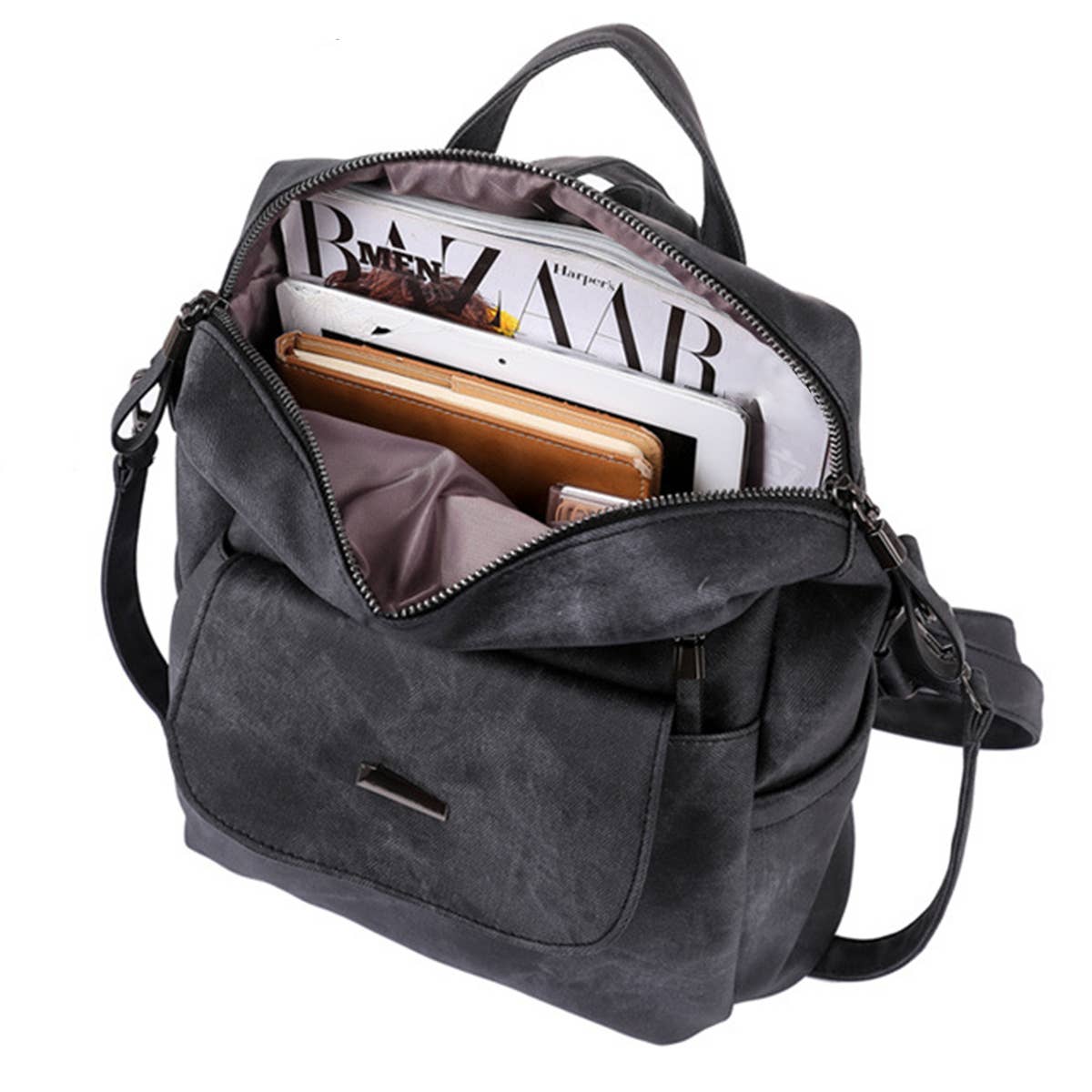 WOMEN BACKPACK FASHION LEATHER TRAVEL SHOULDER BAGS_CWAB0730
