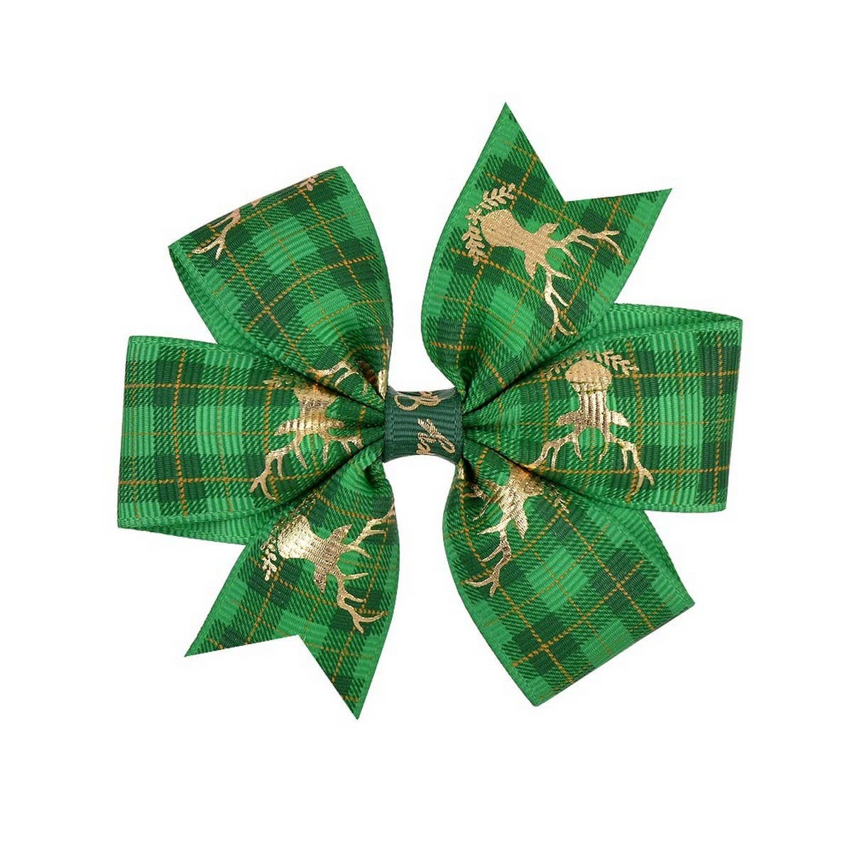 Cute Christmas Kids¡¯ Grosgrain Six-Ear Bow Clip