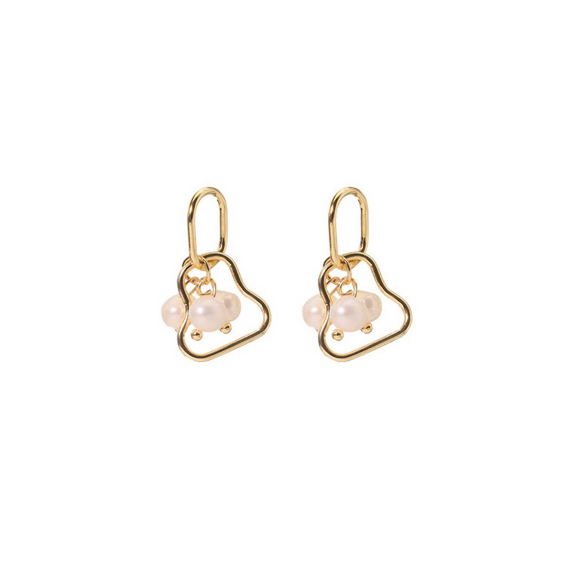 NEW VINTAGE NATURAL PEARL EARRINGS FOR WOMEN_CWAJE3814