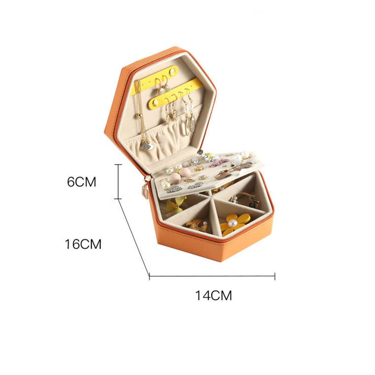 COLOR BLOCK DIAMOND JEWELRY STORAGE BOX