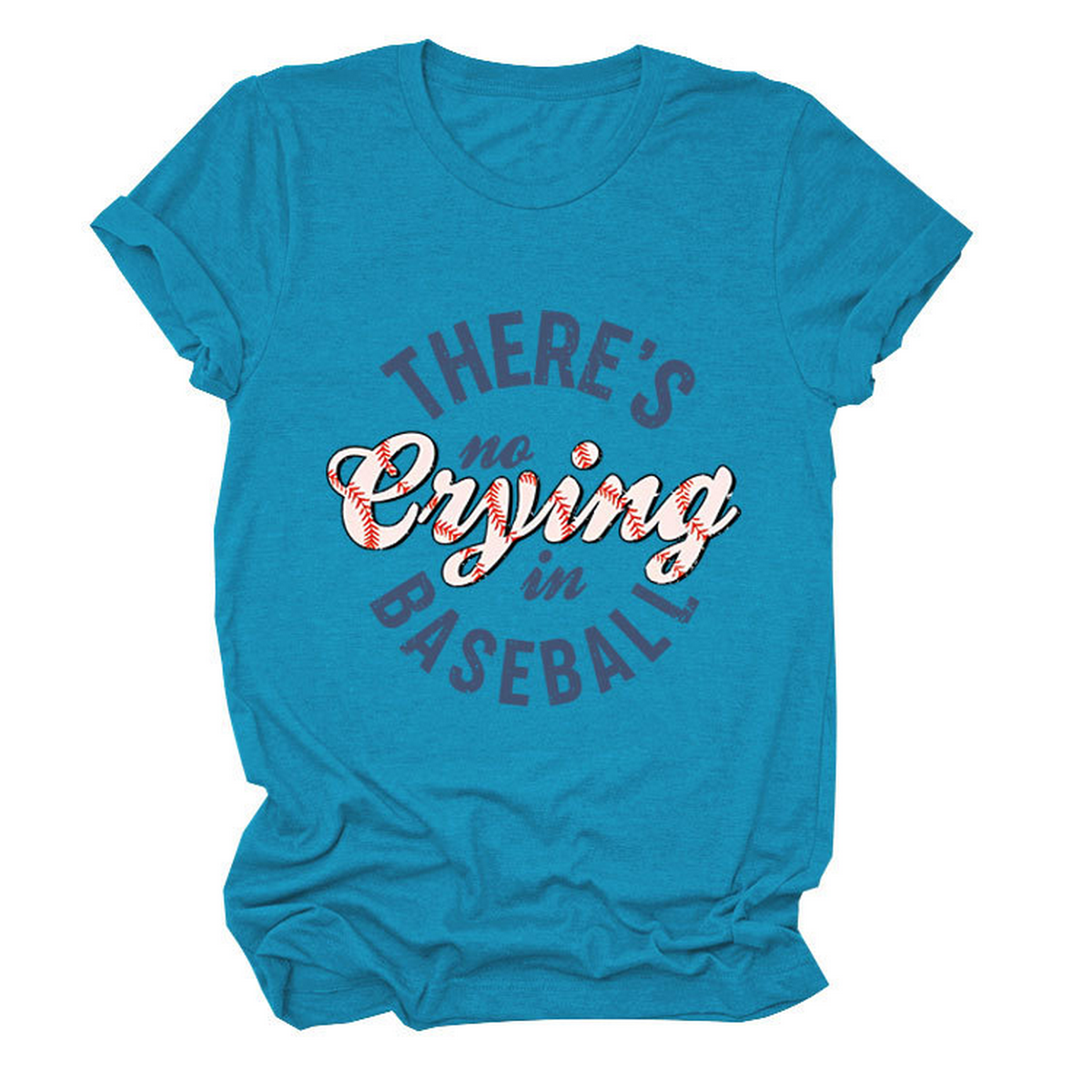 Women?™s ?œNo Crying in Baseball??Graphic Teep_CWTTSL0481