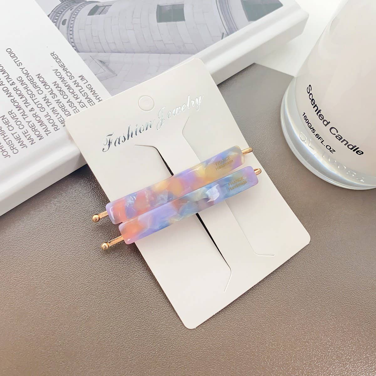 Acetate Side Bang Clip,French Minimalist Hair Pin_CWAHA2087