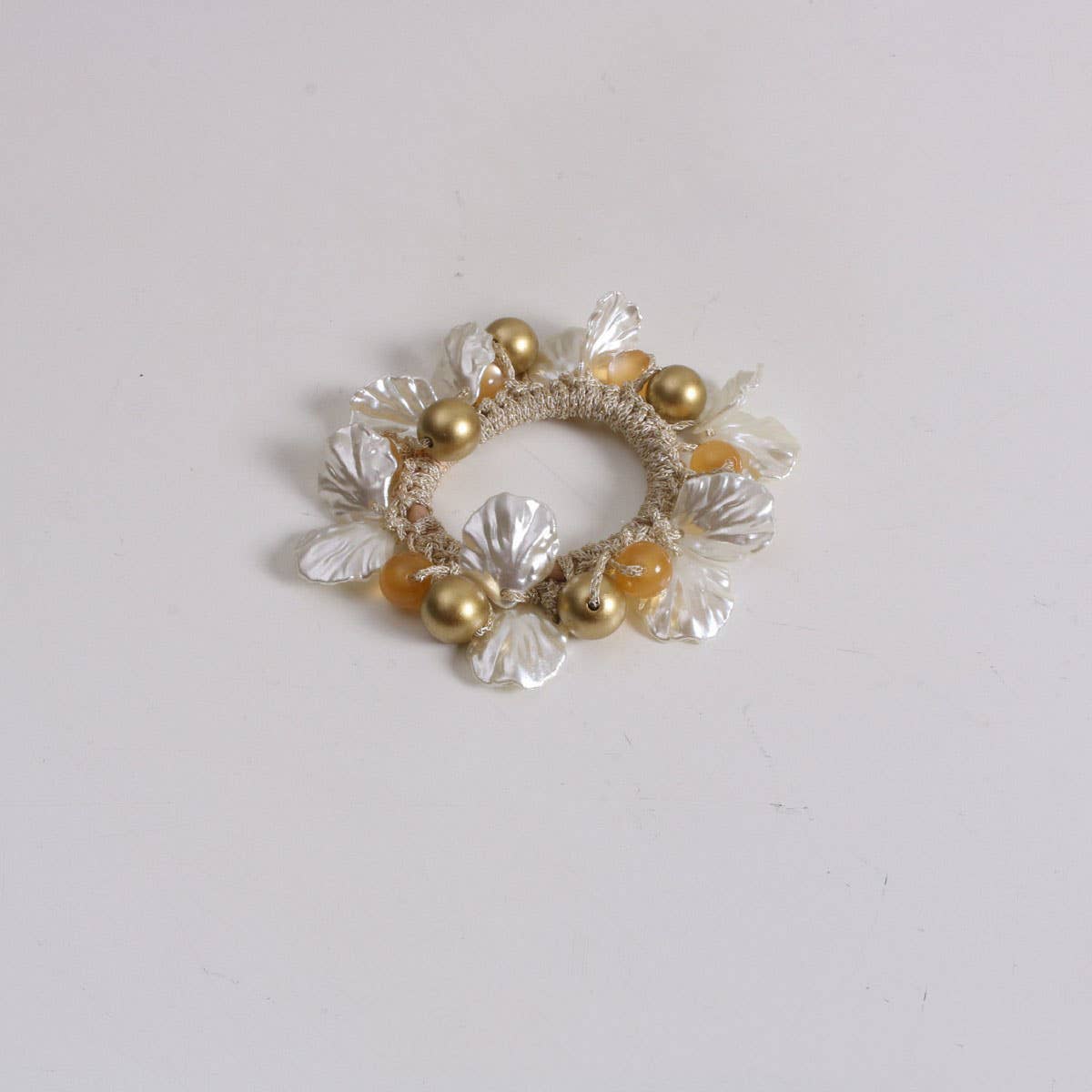 Shell Cat Eye Bead Hair Tie Cute Pearl New Band