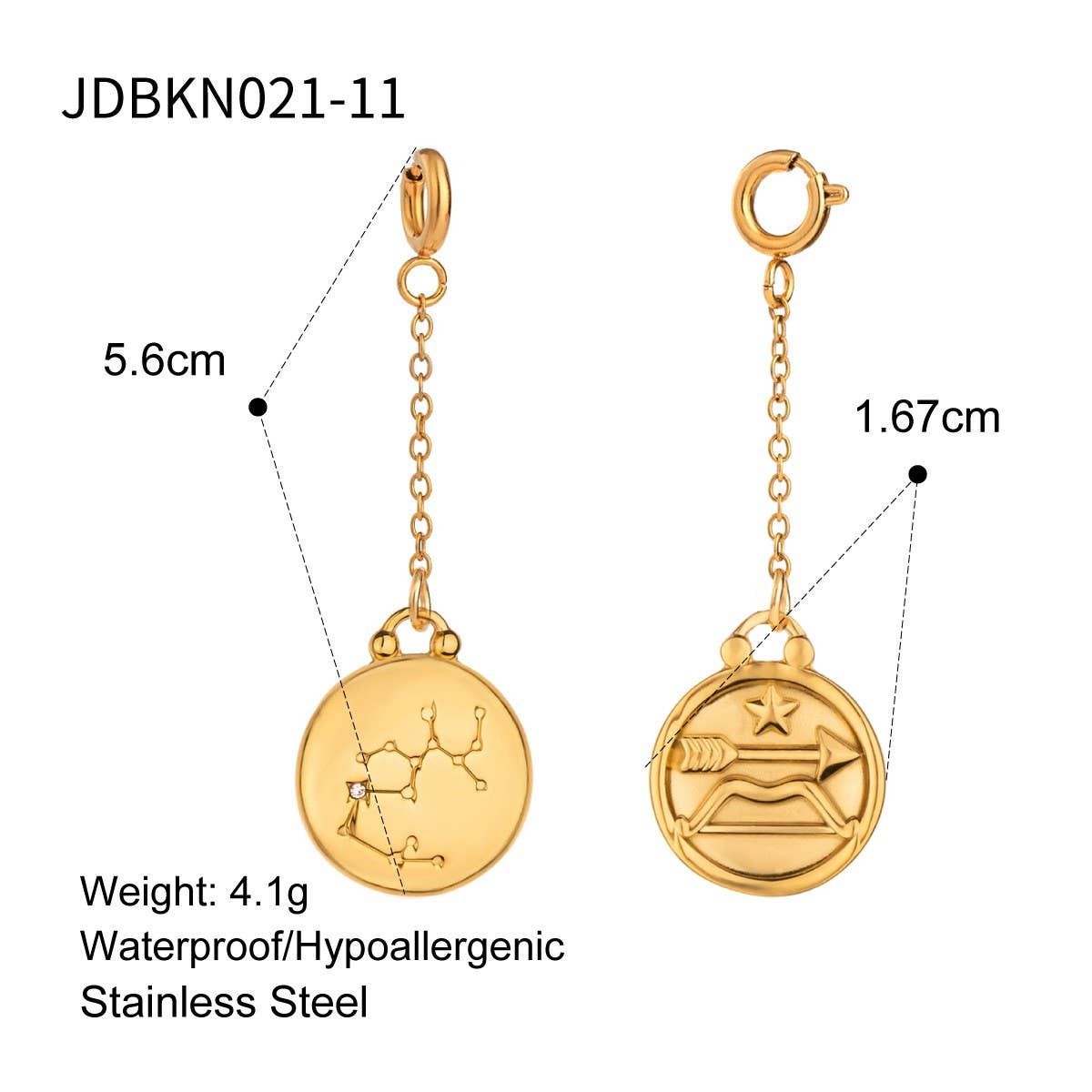 JEWELRY TWELVE CONSTELLATIONS BIKINI DIY PENDANT