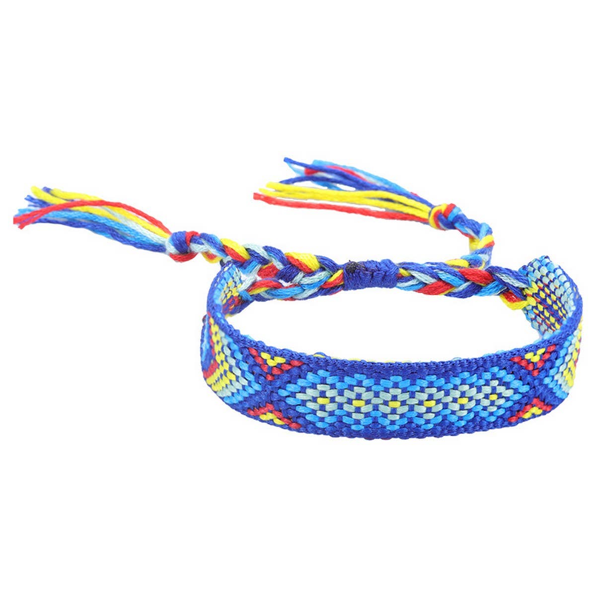 ETHNIC STYLE COLORFUL TASSEL WOVEN BRACELET