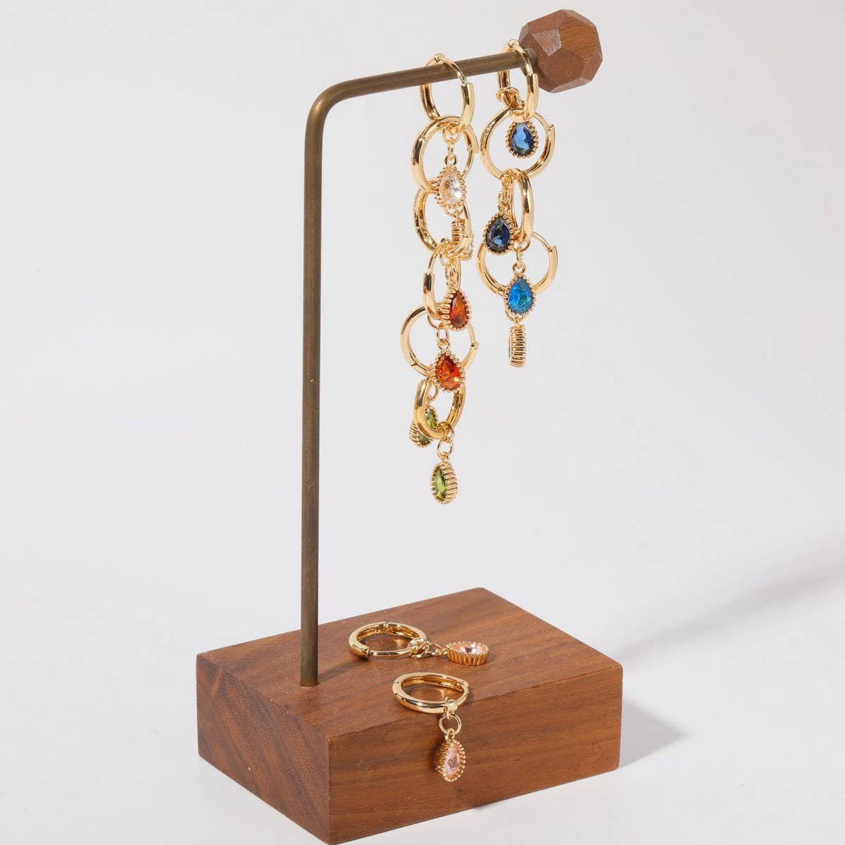 Colorful Birthstone Earrings Teardrop Earrings