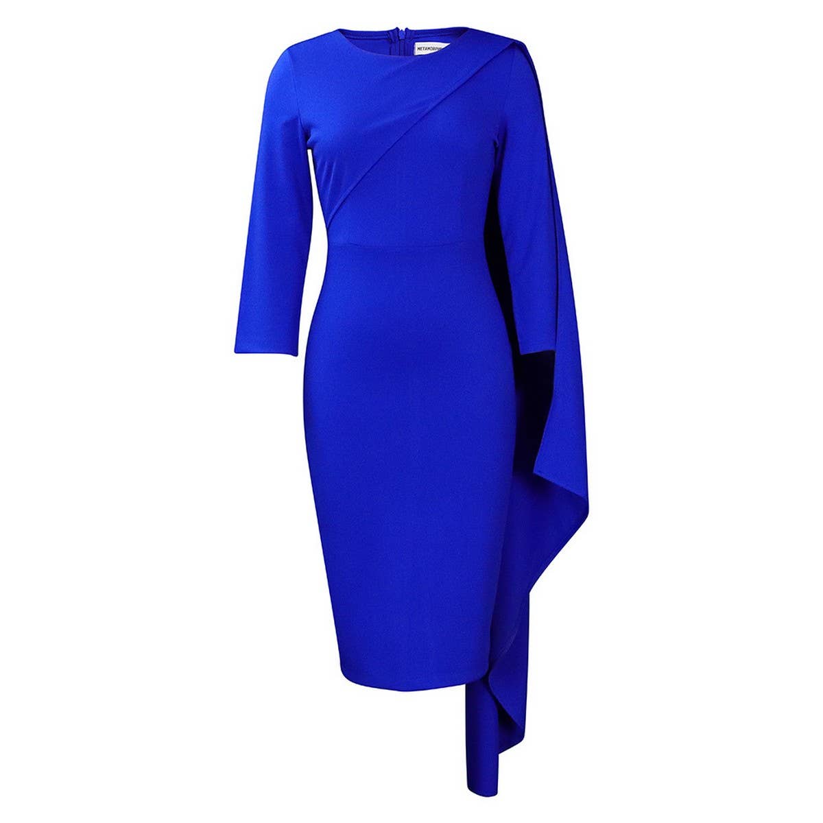 FASHION SOLID COLOR TONGLE PENCIL SKIRT DRESS_CWDMD3681