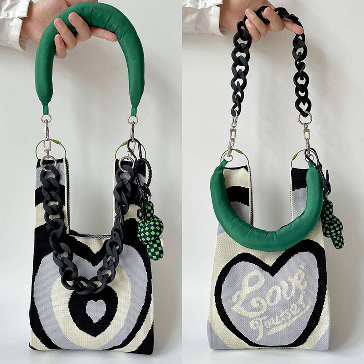ADJUSTABLE KNITTED SHOULDER STRAP CHAIN BAG STRAP_CWMM1071