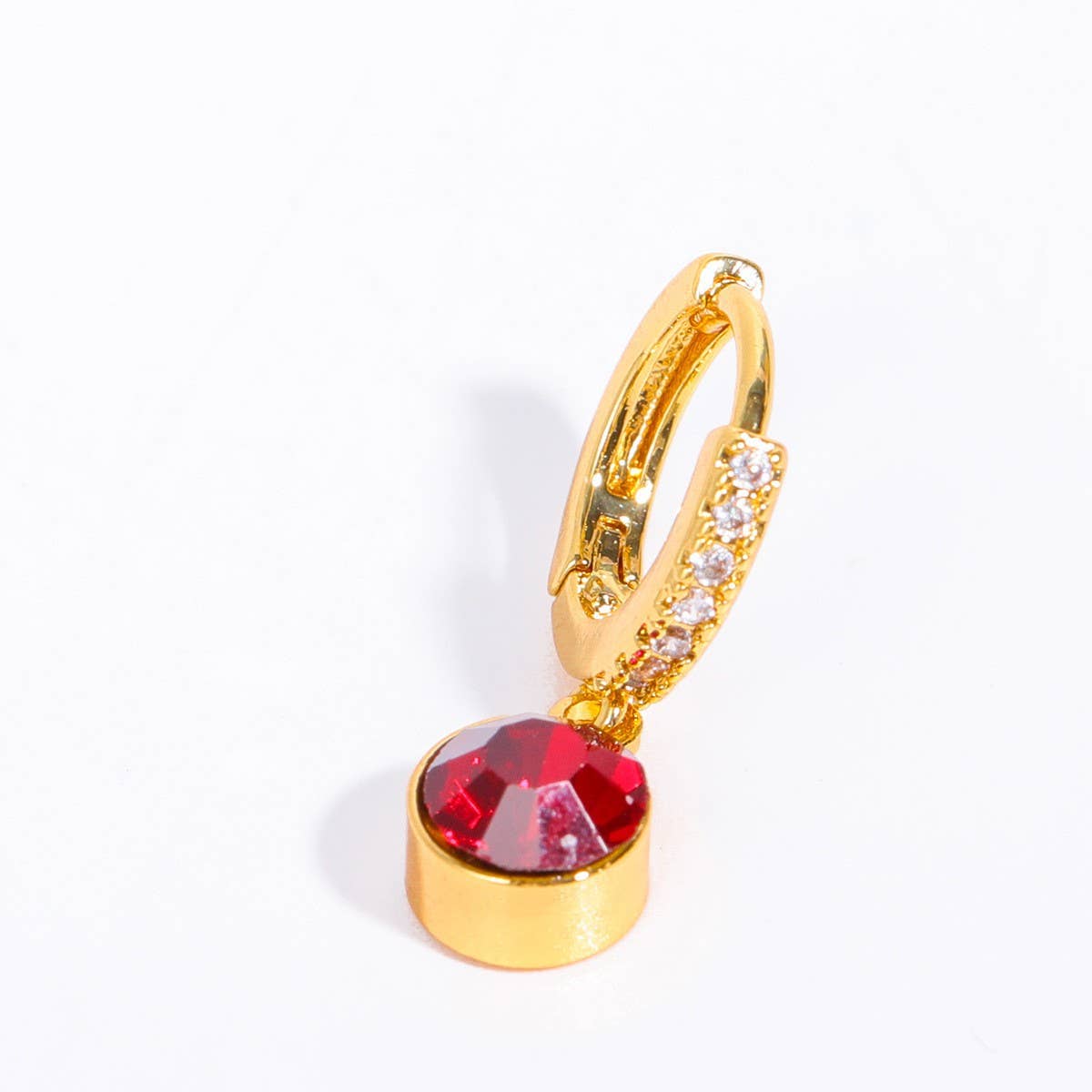 December Birthstone Diamond Zircon Stud Earrings