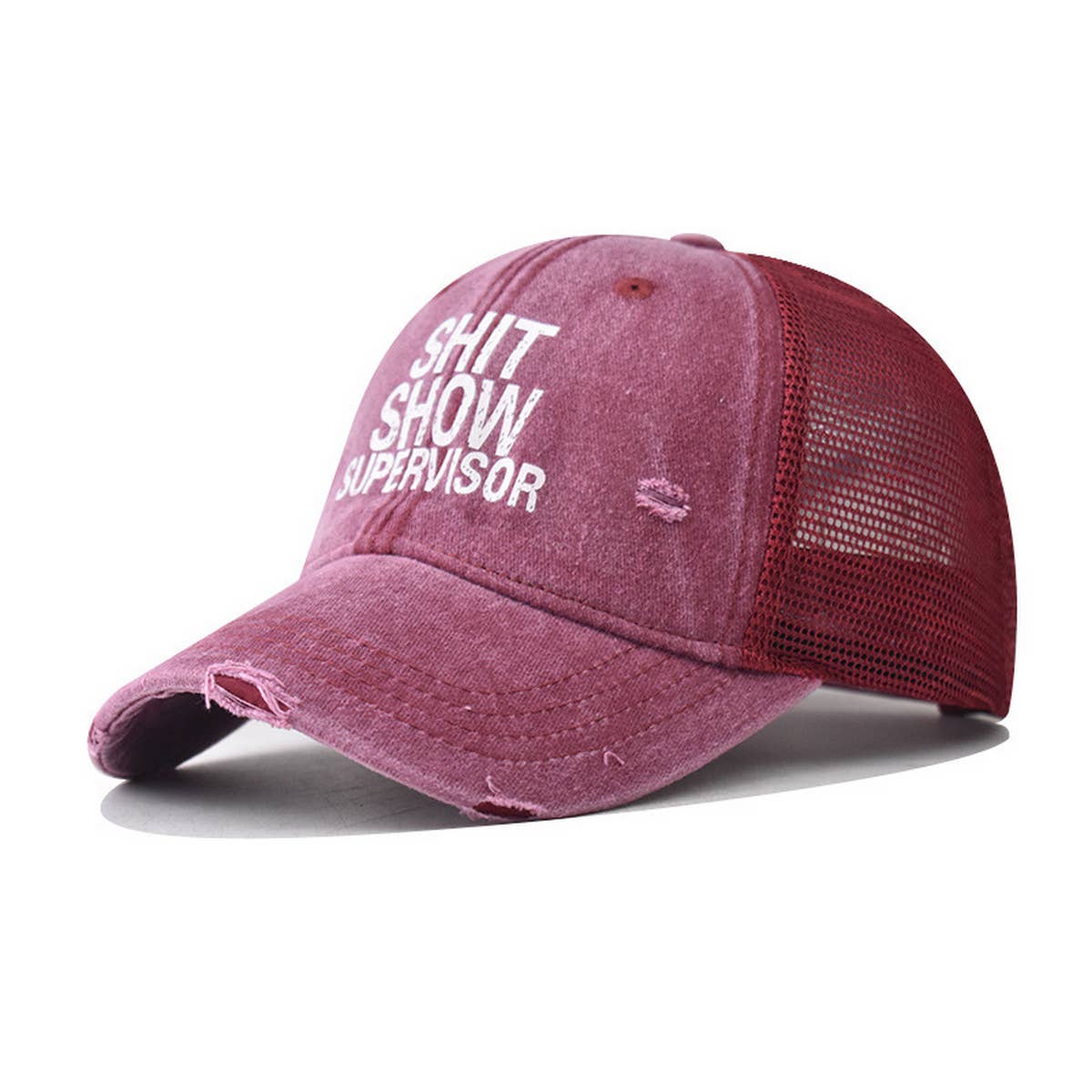 NEW OUTDOOR VISOR LETTER PRINT TRUCKER HAT_CWAH1368