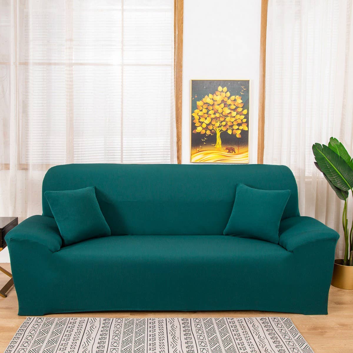 Milk Silk Sofa Cover, Stretch & Full Wrap