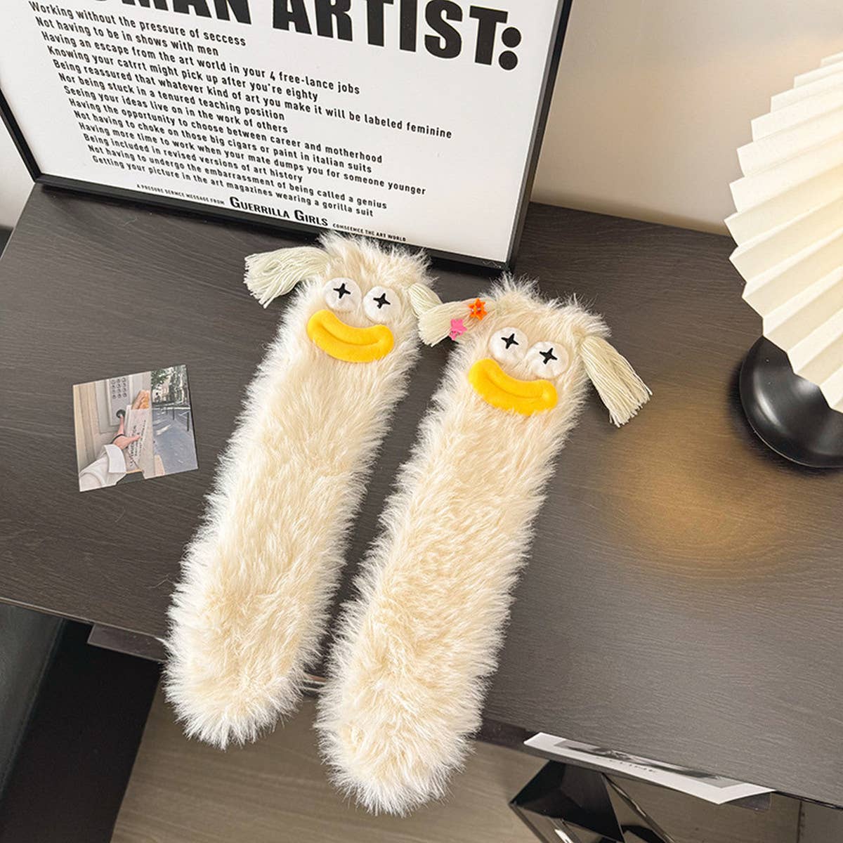 NEW CORAL FLEECE FUNNY UGLY CUTE THICKENED SOCKS